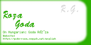 roza goda business card